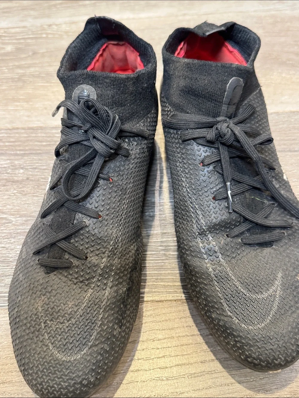 Nike Phantom GT Men's Black with Red Interior Soccer Cleats